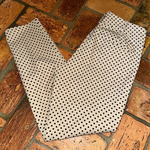 New York & Co Aubrey Pant Slimming Ankle Polka Dot - Picture 1 of 6